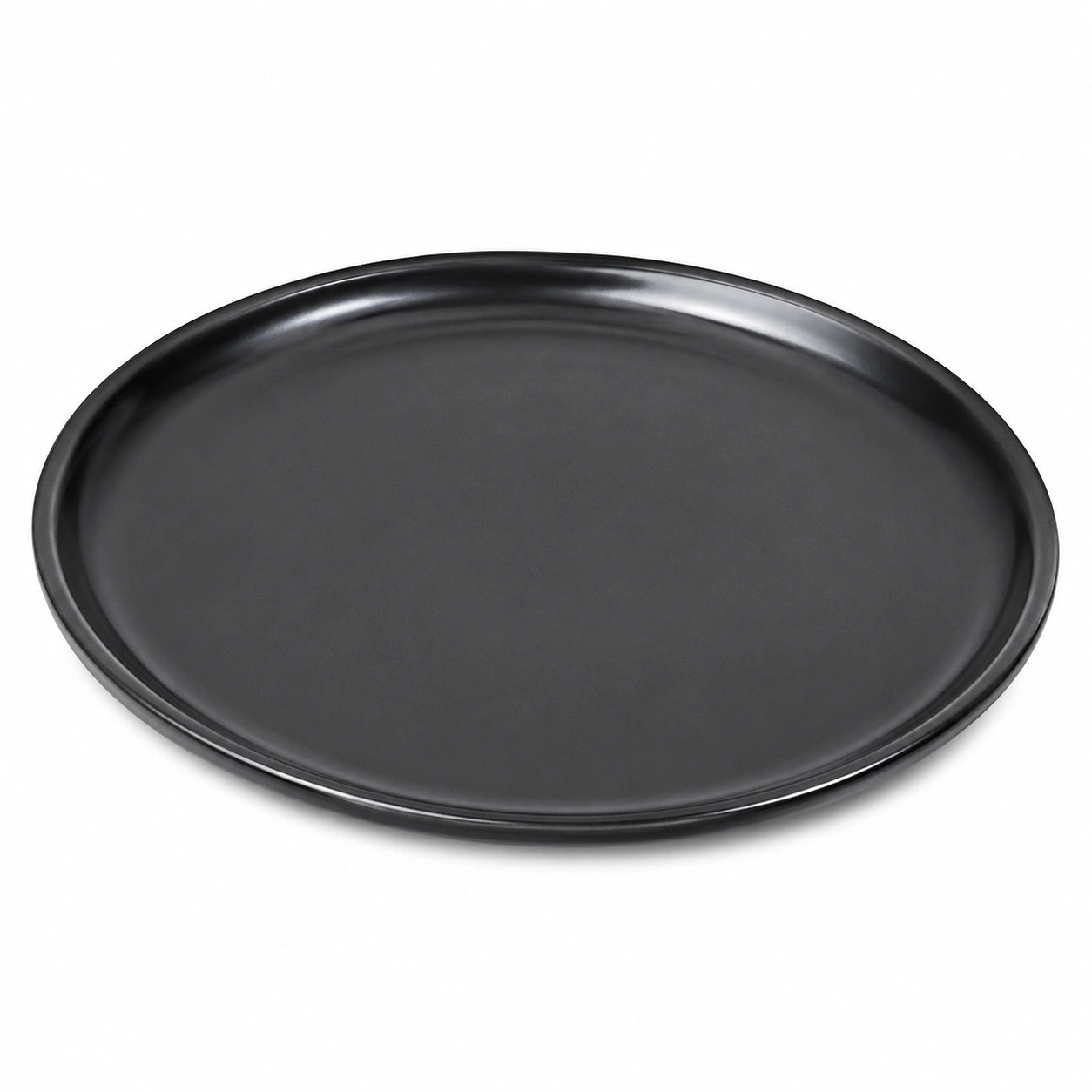 Plat ovale 30 cm en céramique noir - service de table minimaliste