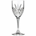 Flûte à champagne 180 ml H 24 cm en verre transparent taillé style classique