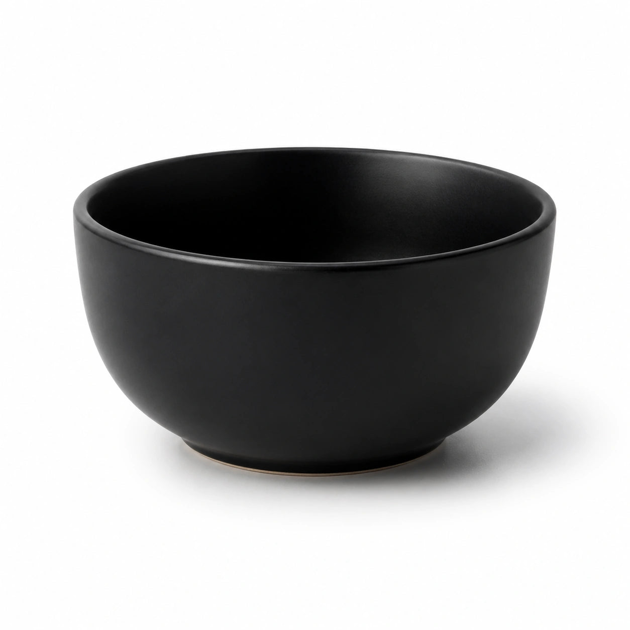 Bol 800 ml en céramique noire 16 cm - finition mate pour repas