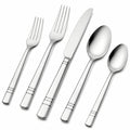 Couverts de table 5 pièces 22 cm acier inoxydable argenté finition polie